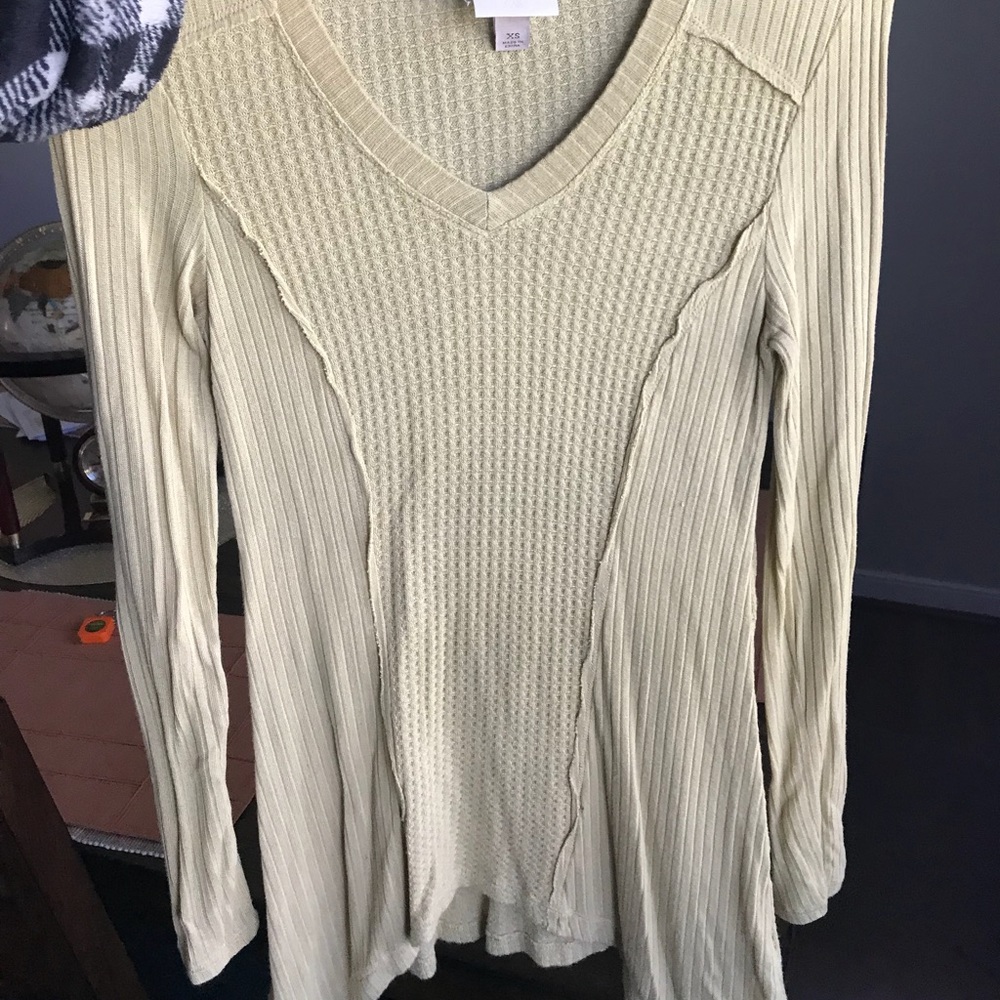Light Dijon mustard yellow sweater